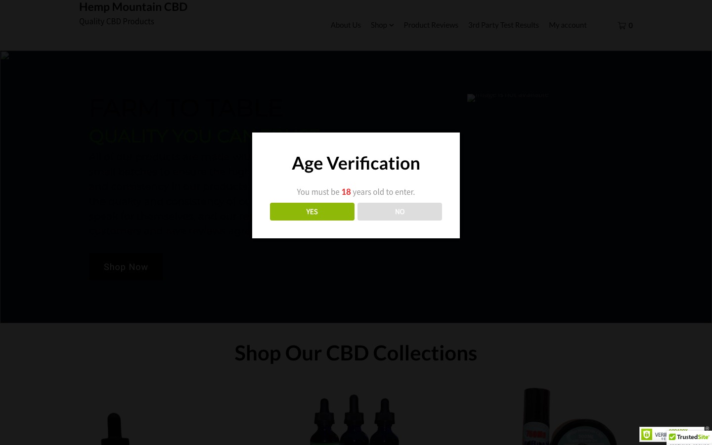 The current homepage